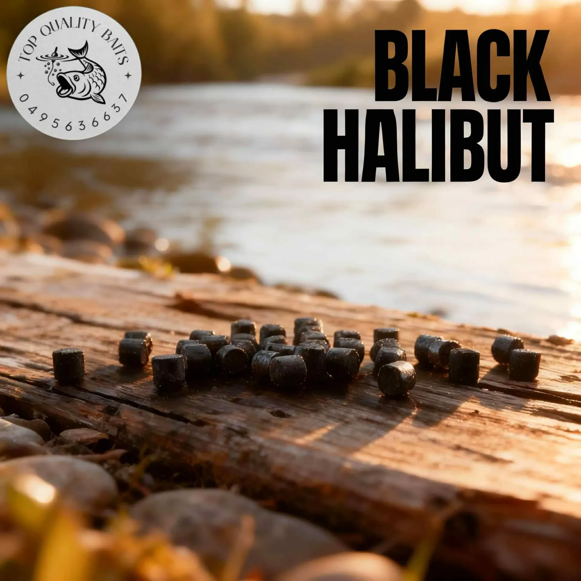 Black Halibut Pellets 8mm - 1kg